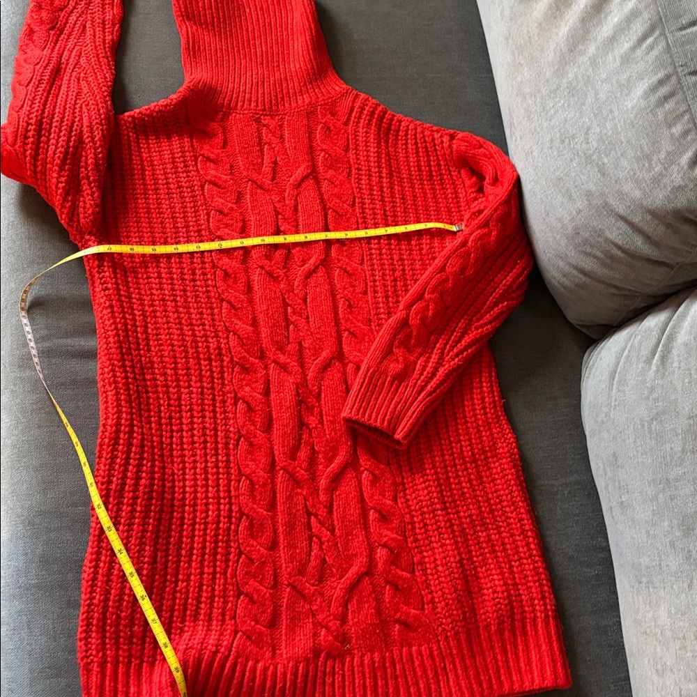 H&M Vibrant Red Turtleneck Sweater